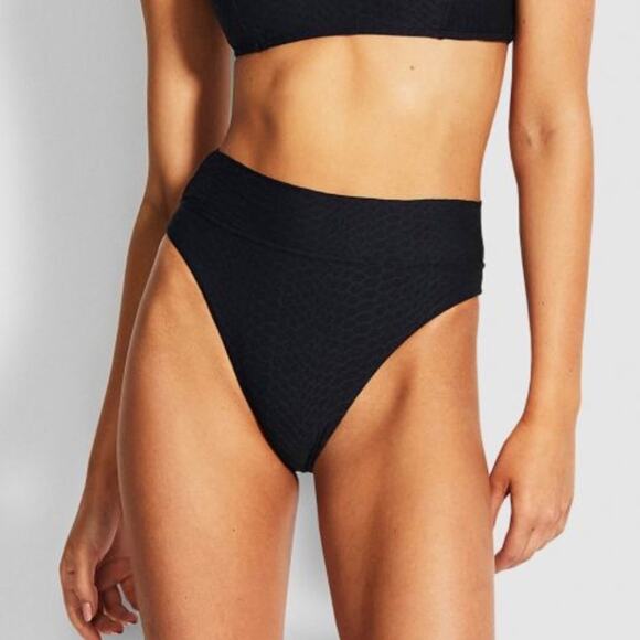 Seafolly Medusa High Rise Cheeky Bikini Bottoms Size 8 NEW - Picture 1 of 6
